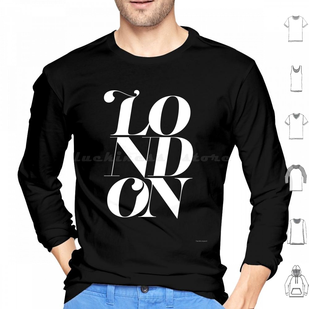 Men'S Fashion Uk - เสื้อฮู้ดลายกราฟิก Haute Leopard London ของที่ระลึกจากลอนดอน สหราชอาณาจักร