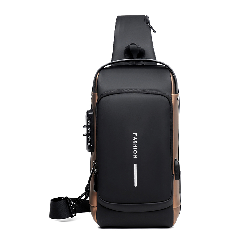 Crossbody Bag Men - กระเป๋าคาดลำตัวผู้ชายอเนกประสงค์ ป้องกันการโจรกรรม มีช่อง USB กระเป๋าสะพายข้าง กระเป๋าเดินทาง