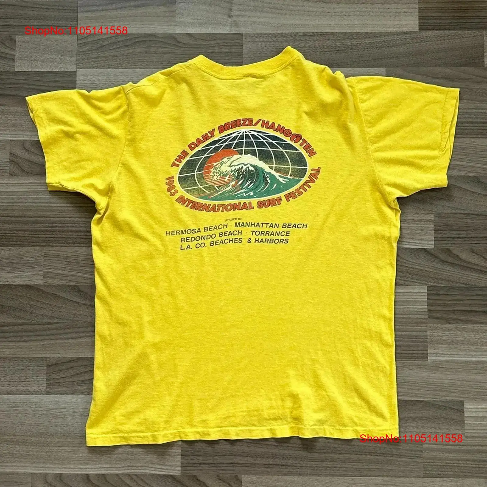Mens Fashion In The 80S - เสื้อยืดวินเทจยุค 80s Surf Hang Ten International