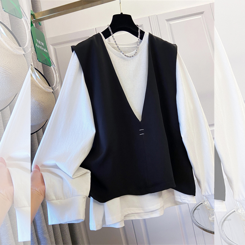 Linen Shirt Summer - ซุปเปอร์เอ็น สปริง นิว เสื้อพูลโอเวอร์โอเวอร์ไซส์สำหรับผู้หญิง สีขาว เสื้อยืดแขนยาว