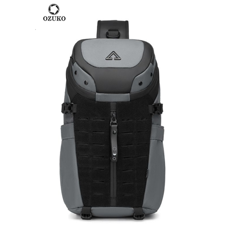 Crossbody Bag Men - กระเป๋าคาดอก Ozuko กระเป๋าคาดลำตัวผู้ชาย กันน้ำ มีช่อง USB