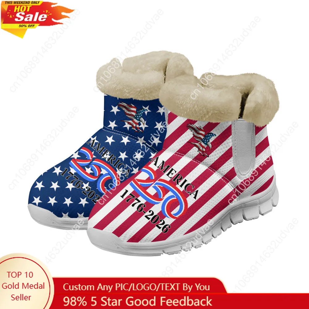 Casual Sneakers Men - อเมริกา ฉลองครบรอบ 250 ปี 1776-2026 รองเท้าบูทผ้าพลัฌ