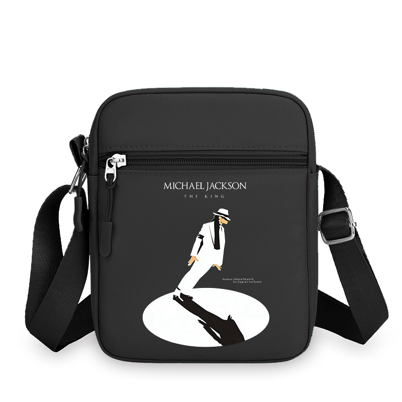 Crossbody Bag Men - กระเป๋าใส่โทรศัพท์ลายอนิเมะสำหรับผู้ชายและผู้หญิง MJ กระเป๋าสะพายข้างแฟชั่น Michael Jackson ของขวัญวันเกิด
