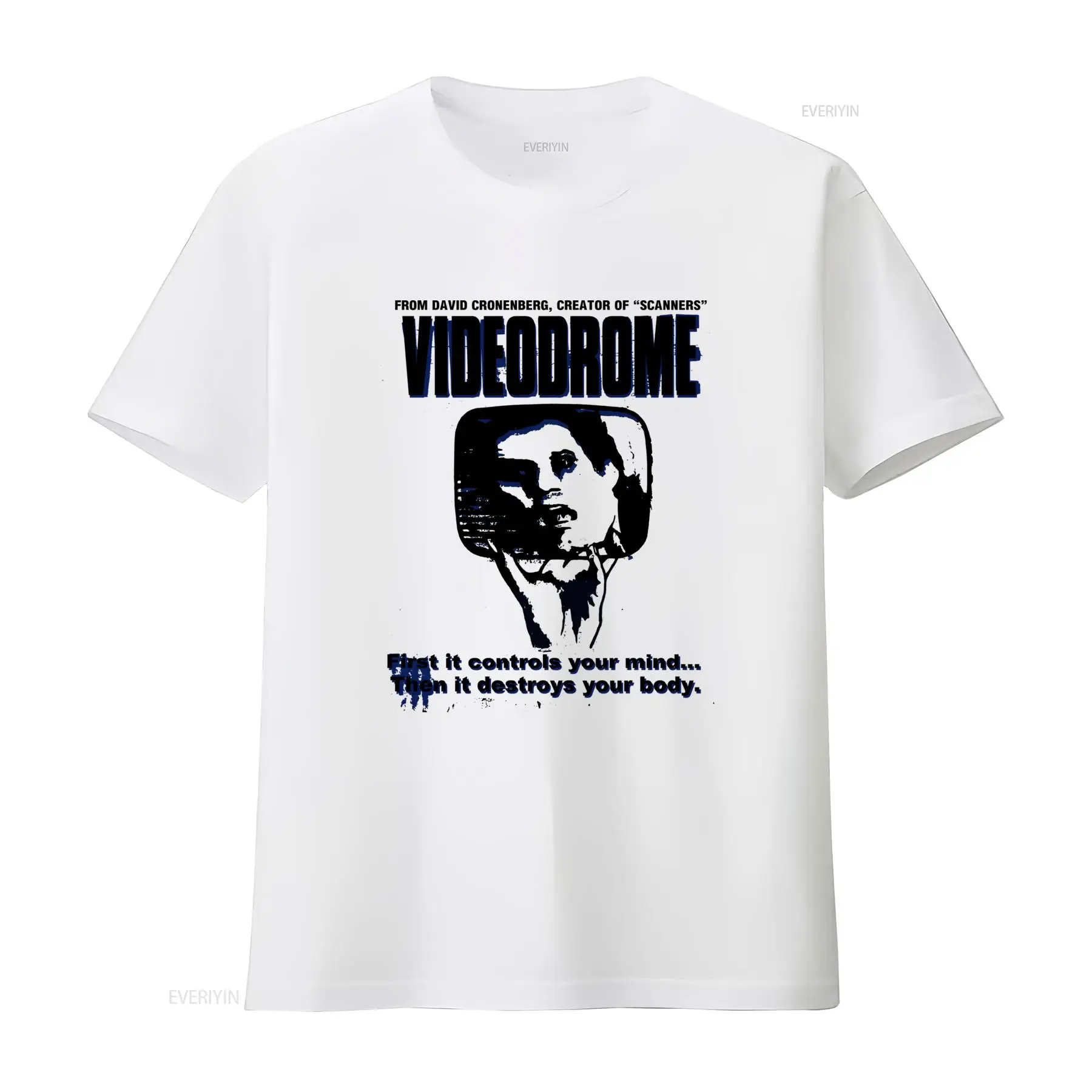 Mens Fashion In The 80S - VIDEODROME เสื้อยืด 80s Punk Horror Cronenberg