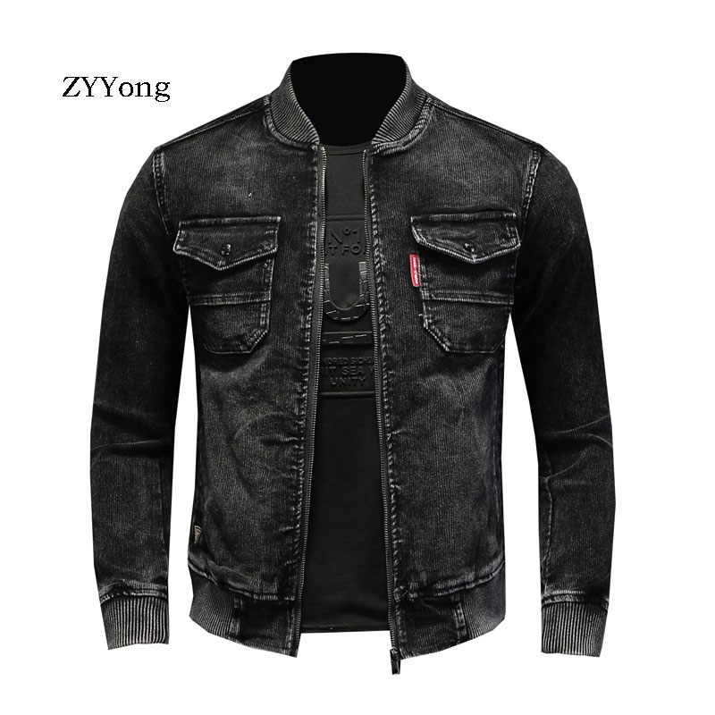 Bomber Jacket Men - ขาตั้งเครื่องบินทิ้งระเบิดนักบินสีดำ Corduroy เสื้อแจ็คเก็ตผู้ชายรถจักรยานยนต์ Slim Casual เสื้อผ้า