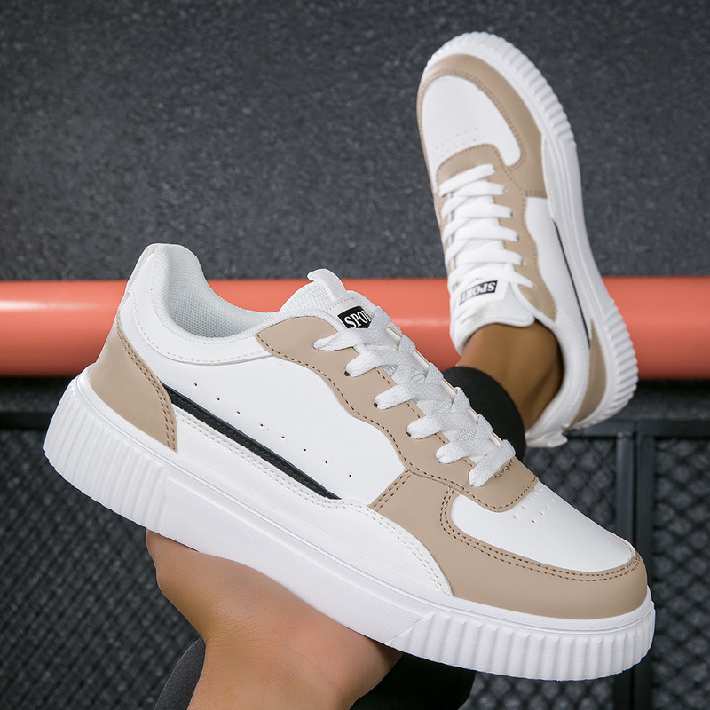 Casual Sneakers Men - รองเท้าผ้าใบยูนิเซ็กส์ รองเท้าลำลองทุกฤดูกาล สำหรับผู้หญิงและผู้ชาย รองเท้าพื้นหนาแบบคลาสสิก ผูกเชือก น้ำหนักเบา