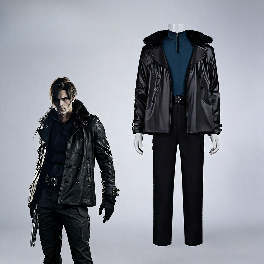 Bomber Jacket Men - ชุดคอสเพลย์ Leon Kennedy Re9 Evil จากเกม