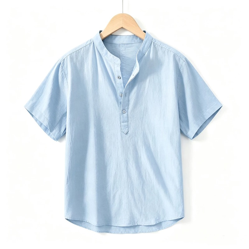 เสื้อยืดแขนสั้นผู้ชายสำหรับฤดู - Linen Shirt Summer บทวิจารณ์และราคา