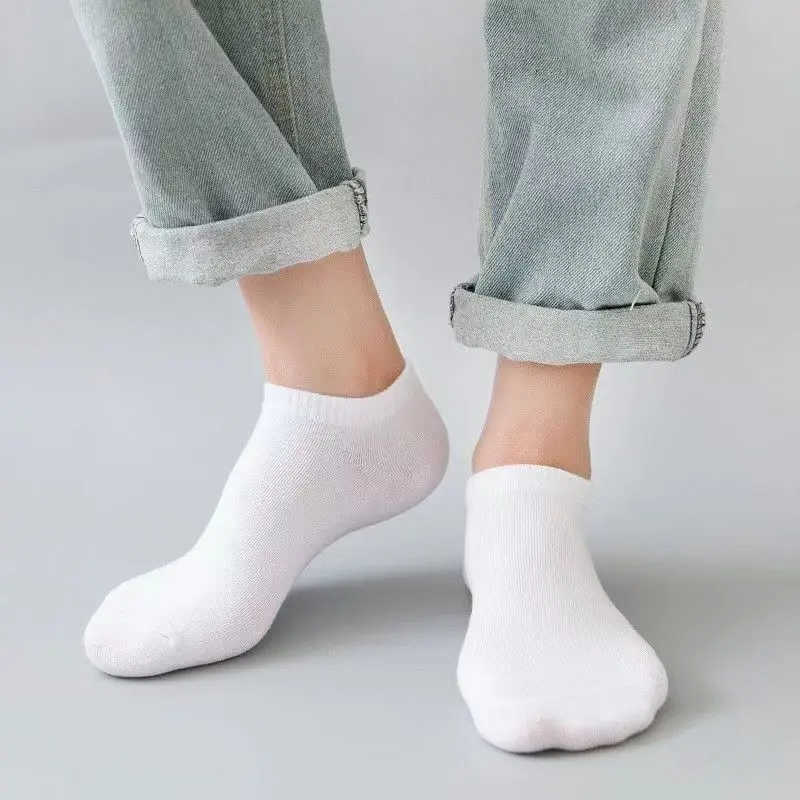 ถุงเท้าข้อสั้นแบบเรียบง่าย สีพ - Socks Ankle Men บทวิจารณ์และราคา