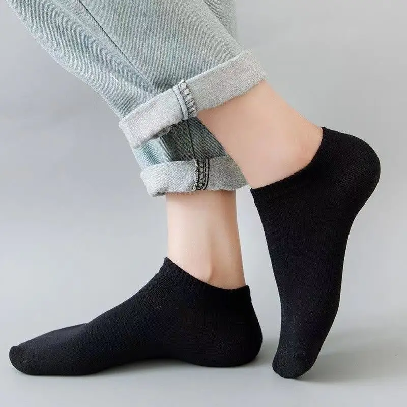 ถุงเท้าข้อสั้นแบบเรียบง่าย สีพ - Socks Ankle Men บทวิจารณ์และราคา