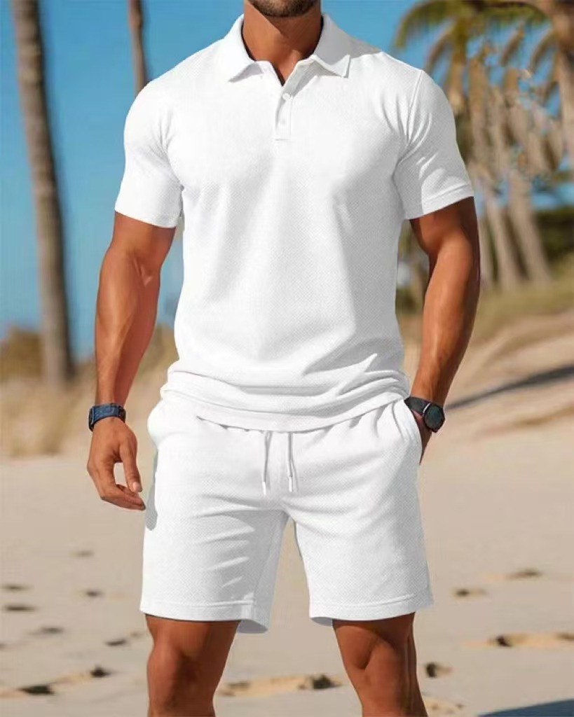 ชุดเสื้อโปโลแขนสั้นติดกระดุมแล - Men'S Fashion Polo Shirt บทวิจารณ์และราคา
