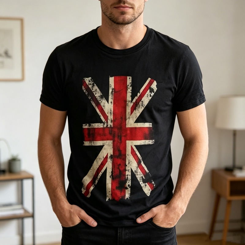 ยูเนี่ยนแจ็คเสื้อยืดกราฟิกวินเ - Men'S Fashion Uk บทวิจารณ์และราคา