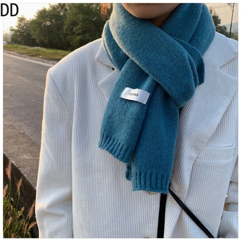 Simple Chic นุ่มผ้าพันคอฤดูใบไ - Men Scarf Wool บทวิจารณ์และราคา