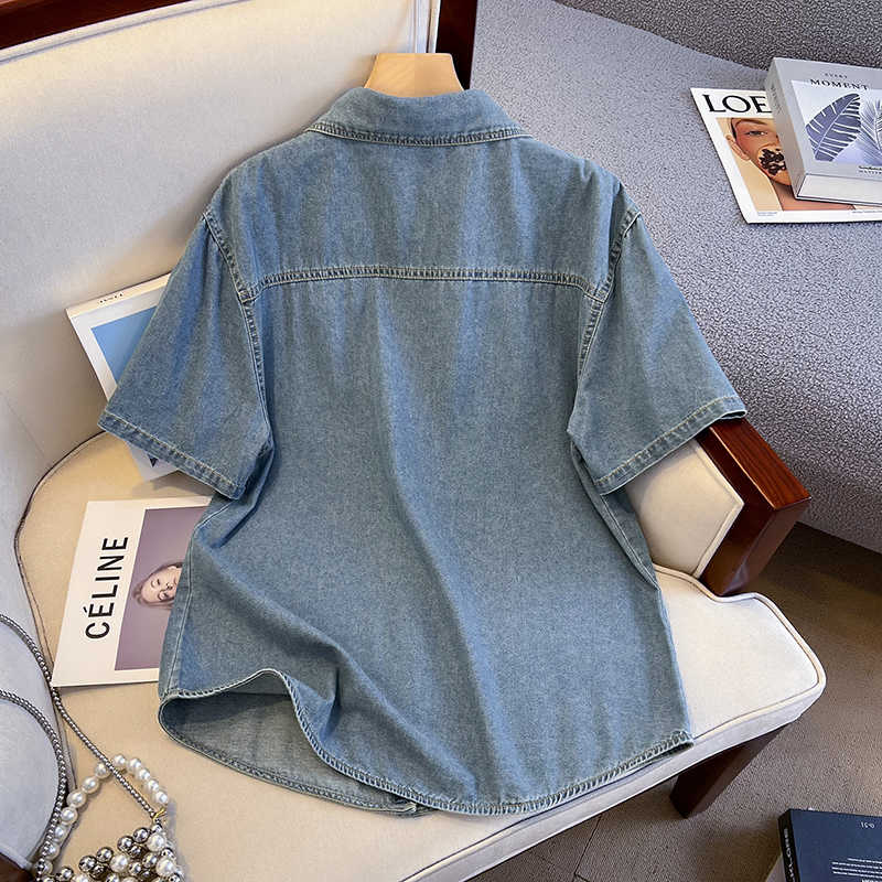 Retro DENIM เสื้อผู้หญิงฤดูร้อ - Denim Jacket Vintage บทวิจารณ์และราคา