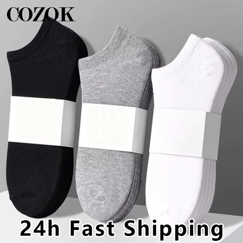 10 ชิ้น = 5 คู่ ถุงเท้าผู้ชาย  - Socks Ankle Men บทวิจารณ์และราคา