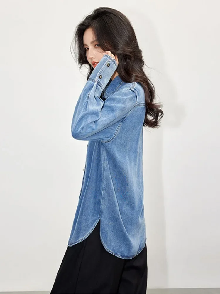 เสื้อเบลาส์ผู้หญิงดีไซน์เสื้อเ - Denim Jacket Vintage บทวิจารณ์และราคา