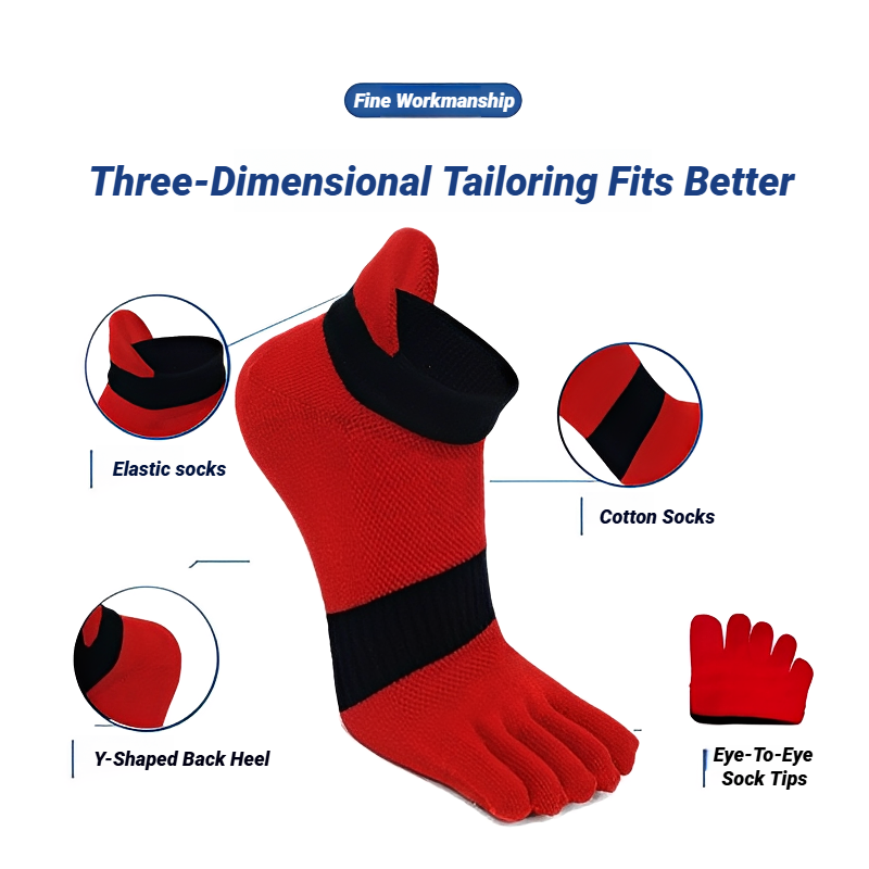ถุงเท้ากีฬาแบบห้านิ้วสำหรับผู้ - Socks Ankle Men บทวิจารณ์และราคา