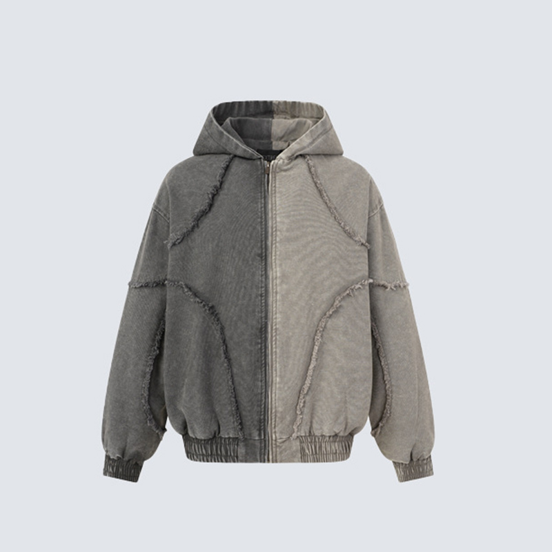 เสื้อแจ็คเก็ตมีฮู้ดแบบต่อผ้าแล - Knitted Cardigan Men บทวิจารณ์และราคา