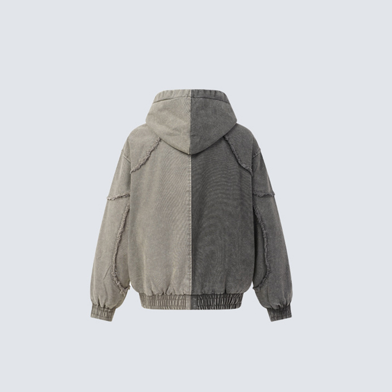 เสื้อแจ็คเก็ตมีฮู้ดแบบต่อผ้าแล - Knitted Cardigan Men บทวิจารณ์และราคา