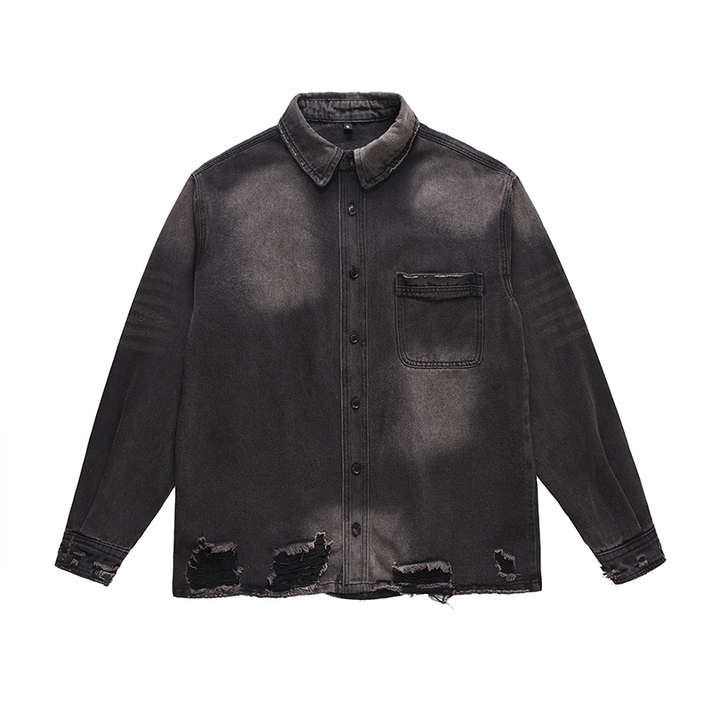 เสื้อแจ็คเก็ตยีนส์ขาดๆ สไตล์สต - Denim Jacket Vintage บทวิจารณ์และราคา