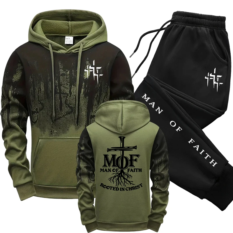 ชุดวอร์มผู้ชาย Man of Faith เส - Mens Fashion Casual Outfits บทวิจารณ์และราคา