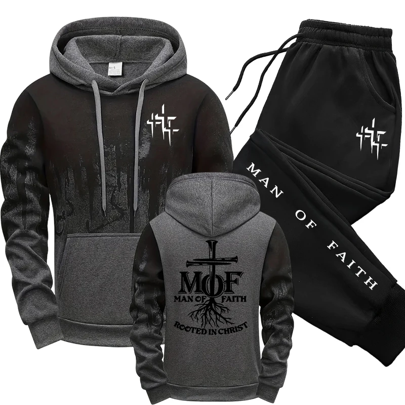 ชุดวอร์มผู้ชาย Man of Faith เส - Mens Fashion Casual Outfits บทวิจารณ์และราคา