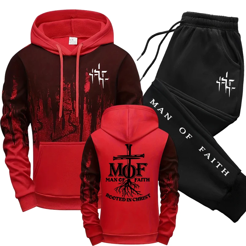 ชุดวอร์มผู้ชาย Man of Faith เส - Mens Fashion Casual Outfits บทวิจารณ์และราคา