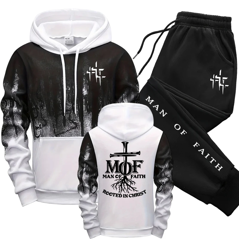ชุดวอร์มผู้ชาย Man of Faith เส - Mens Fashion Casual Outfits บทวิจารณ์และราคา