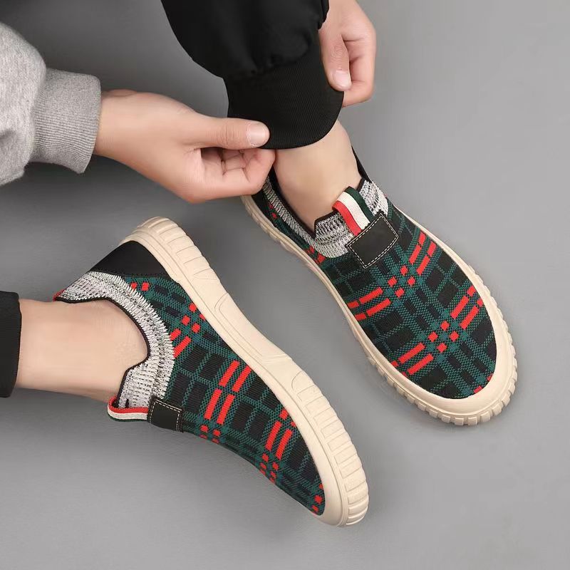 รองเท้าผ้าใบแบบสวมสำหรับผู้ชาย - Casual Sneakers Men บทวิจารณ์และราคา