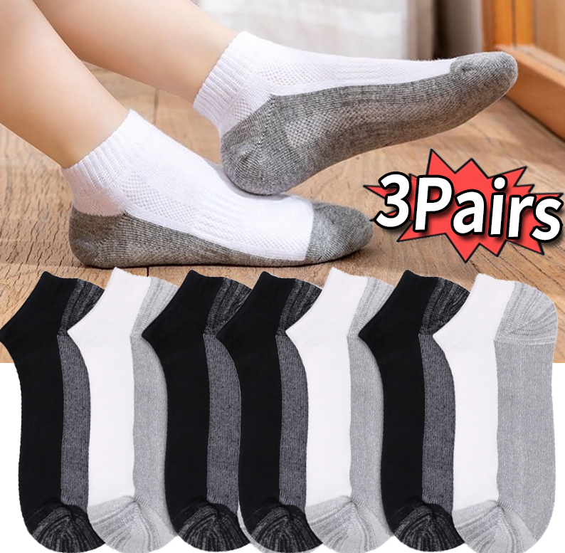 ถุงเท้าข้อสั้นสำหรับฤดูร้อน ระ - Socks Ankle Men บทวิจารณ์และราคา
