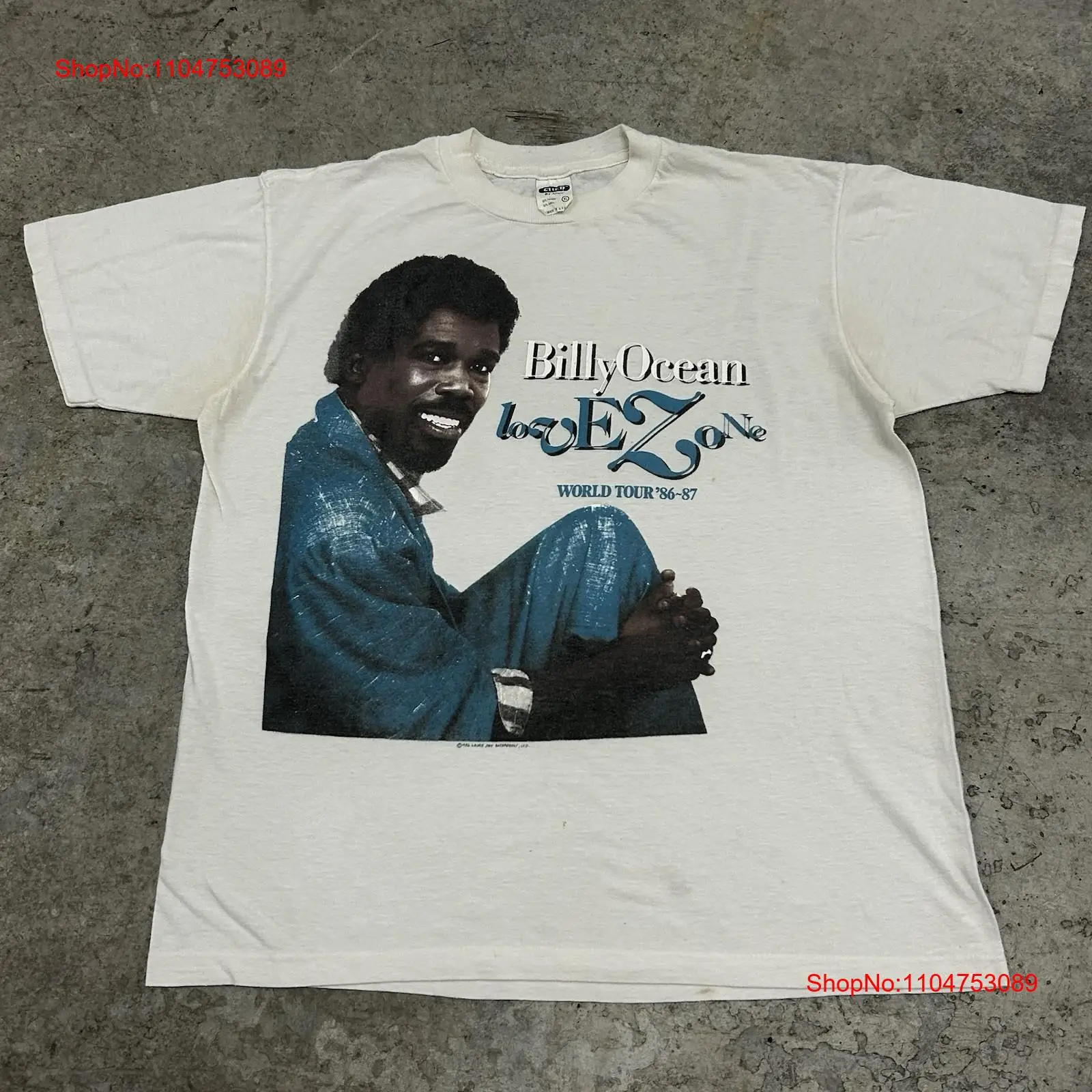 Vintage 80s Billy Ocean Band T - Mens Fashion In The 80S บทวิจารณ์และราคา