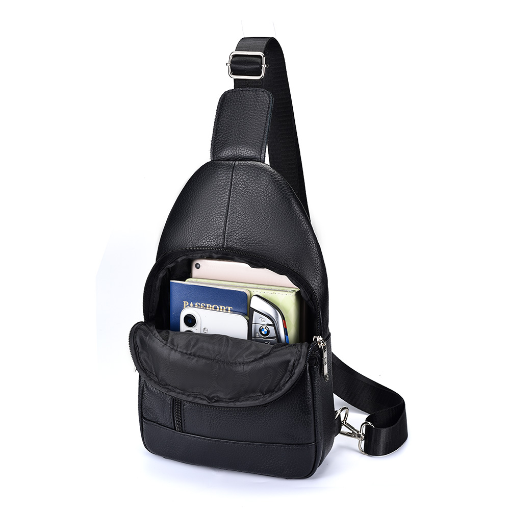 กระเป๋าคาดหน้าอกหนังแท้สำหรับผ - Crossbody Bag Men บทวิจารณ์และราคา