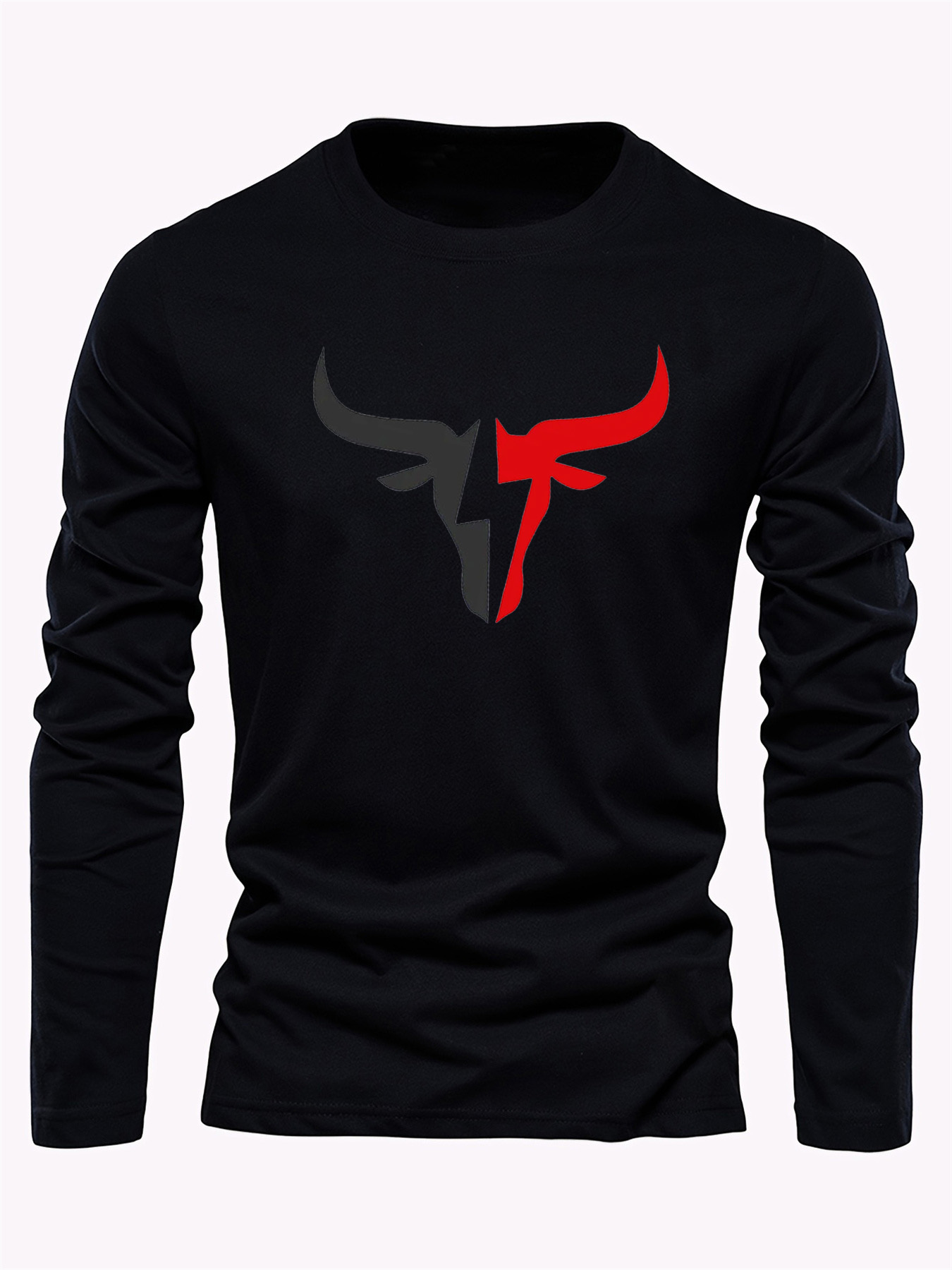 เสื้อยืดแขนยาวผู้ชายสีพื้นเรีย - Mens Fashion Casual Outfits บทวิจารณ์และราคา