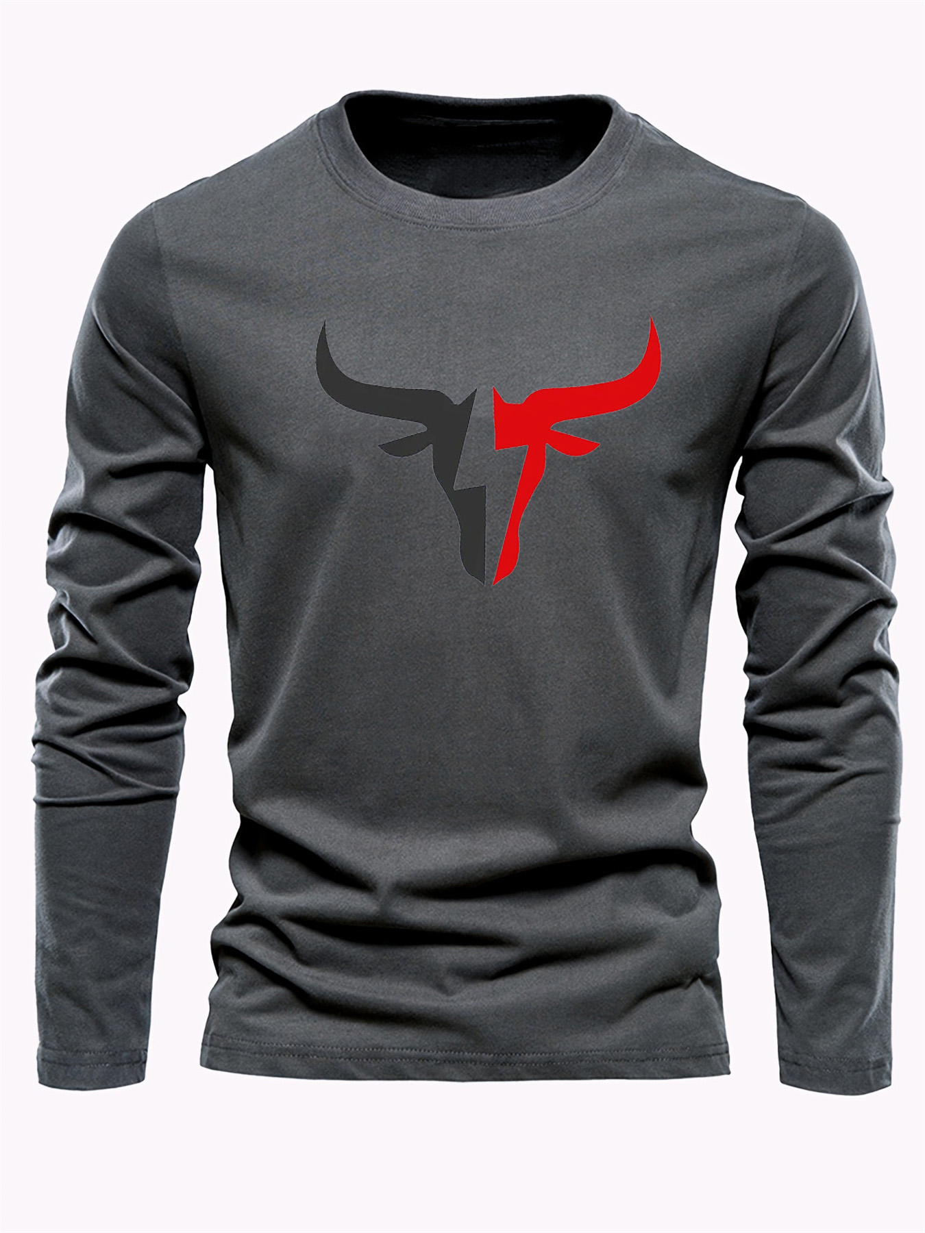 เสื้อยืดแขนยาวผู้ชายสีพื้นเรีย - Mens Fashion Casual Outfits บทวิจารณ์และราคา