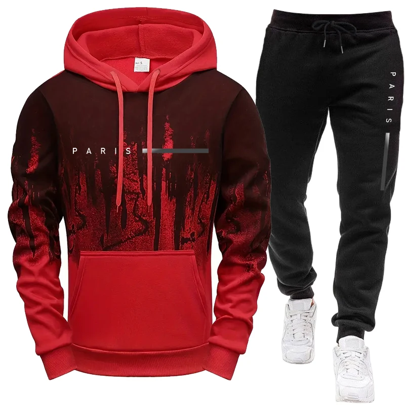 ชุดเซ็ตผู้ชาย/เสื้อฮู้ด/กางเกง - Mens Fashion Casual Outfits บทวิจารณ์และราคา