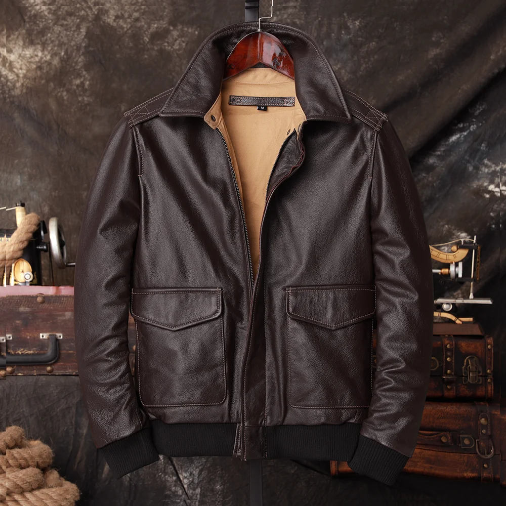 เสื้อแจ็คเก็ตนักบิน Bomber A2  - Bomber Jacket Men บทวิจารณ์และราคา