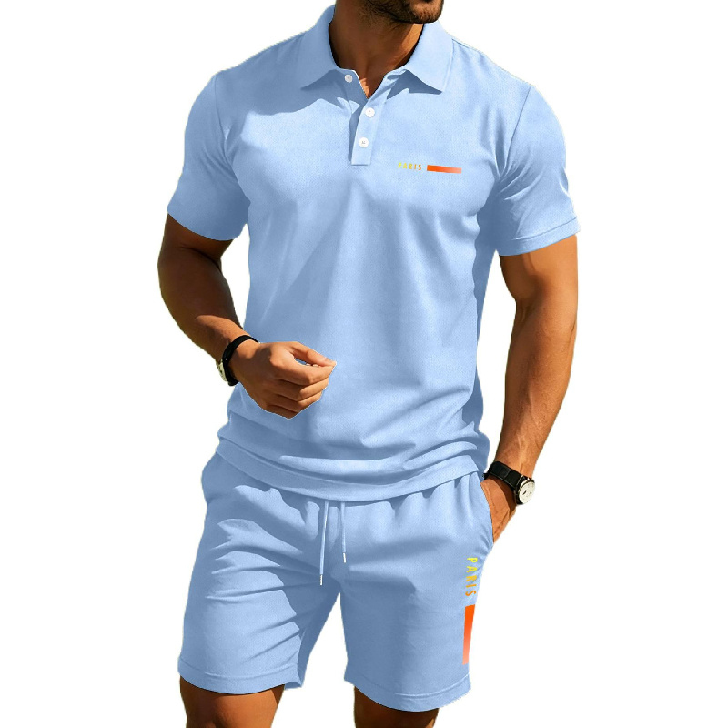 PARIS เสื้อโปโลฤดูร้อนระดับไฮเ - Men'S Fashion Polo Shirt บทวิจารณ์และราคา