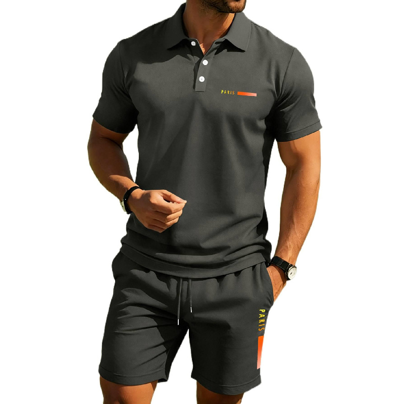 PARIS เสื้อโปโลฤดูร้อนระดับไฮเ - Men'S Fashion Polo Shirt บทวิจารณ์และราคา