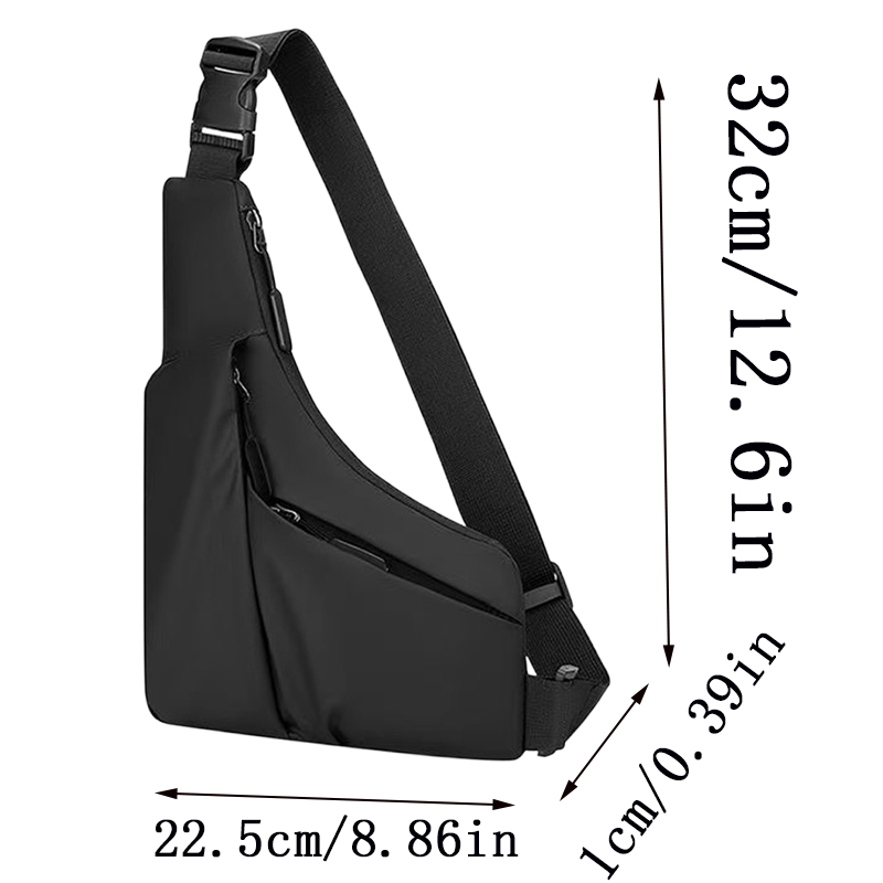 กระเป๋าสะพายหน้าอกแบบบาง ทนทาน - Crossbody Bag Men บทวิจารณ์และราคา