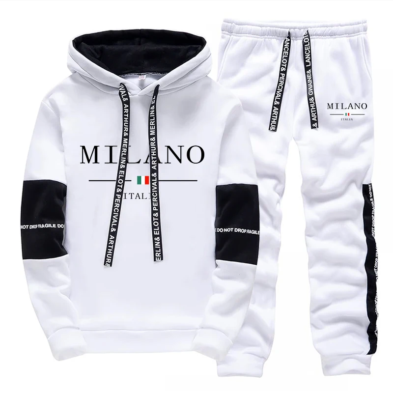ชุดเซ็ตผู้ชาย/เสื้อฮู้ด/กางเกง - Mens Fashion Casual Outfits บทวิจารณ์และราคา