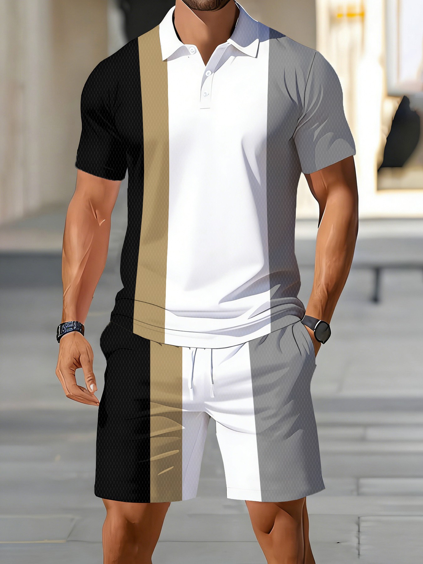 ชุดเสื้อโปโลผู้ชายอเมริกันฤดูร - Men'S Fashion Polo Shirt บทวิจารณ์และราคา