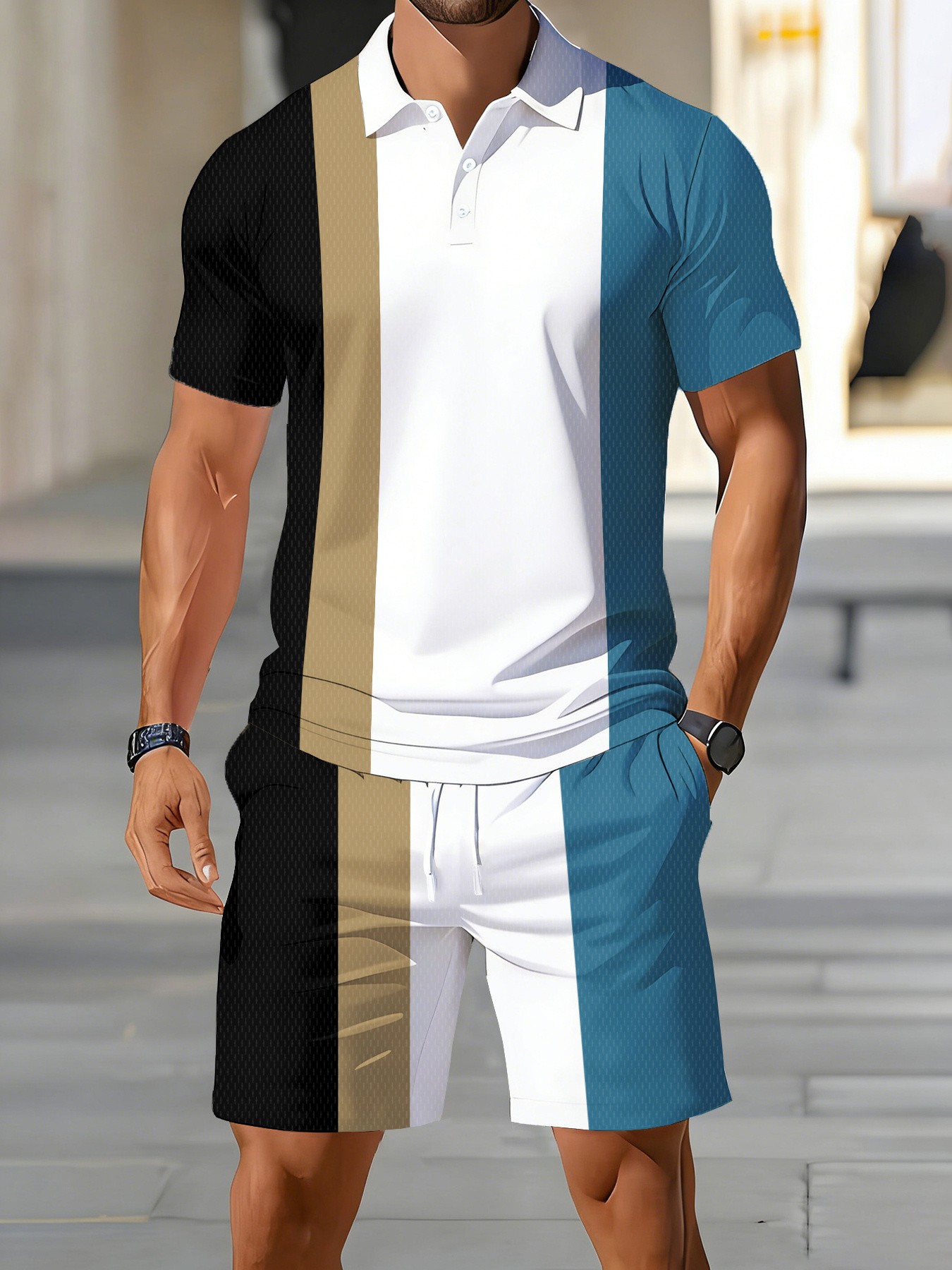 ชุดเสื้อโปโลผู้ชายอเมริกันฤดูร - Men'S Fashion Polo Shirt บทวิจารณ์และราคา