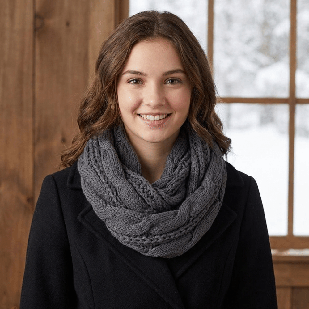 ผ้าพันคอถักสีพื้นเรียบหรู หนาน - Men Scarf Wool บทวิจารณ์และราคา