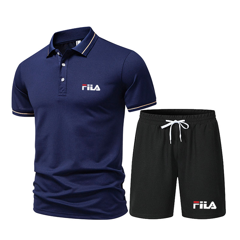 ชุดกีฬา 2 ชิ้นแฟชั่นสำหรับผู้ช - Men'S Fashion Polo Shirt บทวิจารณ์และราคา