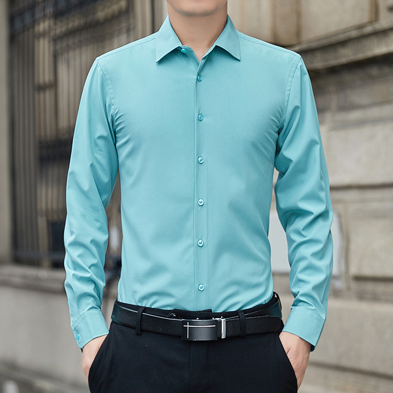 เสื้อเชิ้ตผู้ชายไซส์ใหญ่ สีพื้ - Mens Fashion Clothes บทวิจารณ์และราคา