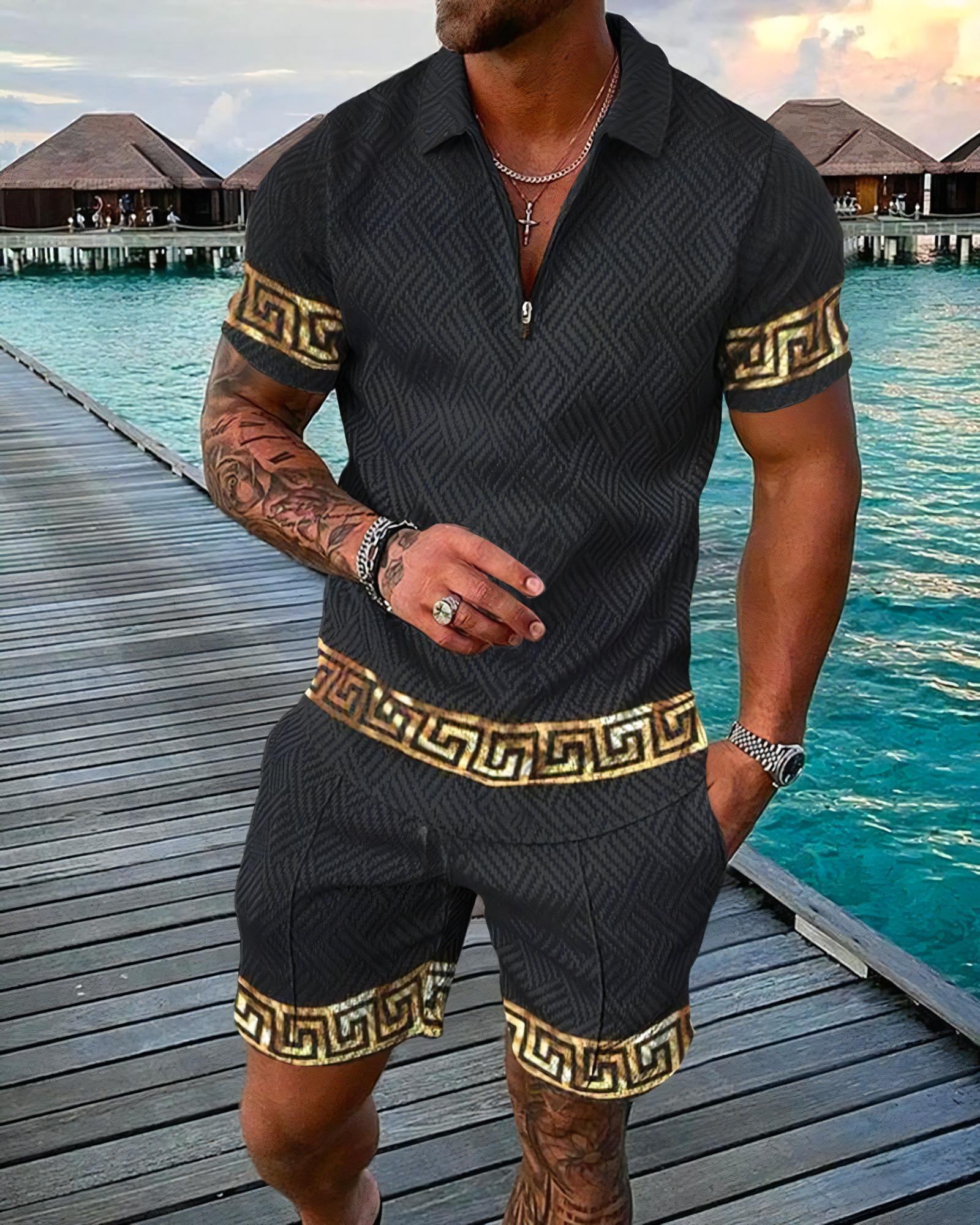 ชุดเซ็ต 2 ชิ้นสำหรับผู้ชาย พิม - Men'S Fashion Polo Shirt บทวิจารณ์และราคา