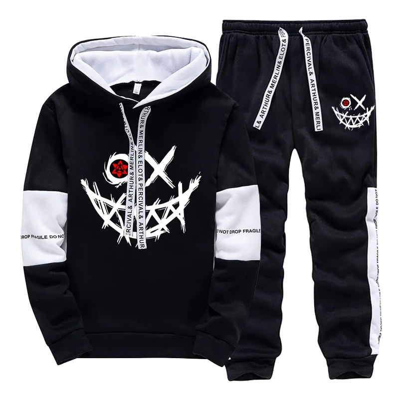ชุดเซ็ตผู้ชาย/เสื้อฮู้ด/กางเกง - Mens Fashion Casual Outfits บทวิจารณ์และราคา