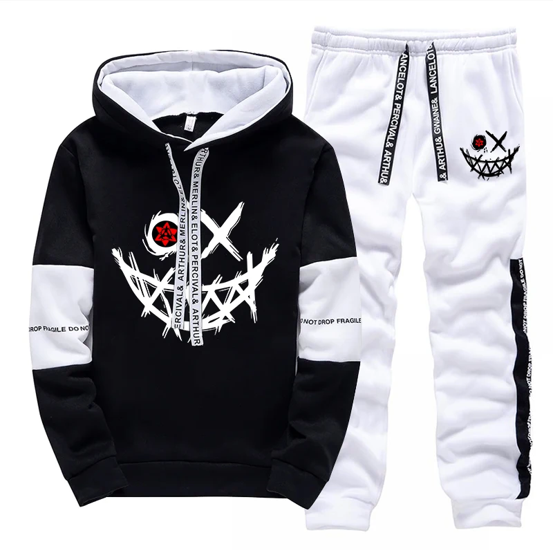 ชุดเซ็ตผู้ชาย/เสื้อฮู้ด/กางเกง - Mens Fashion Casual Outfits บทวิจารณ์และราคา
