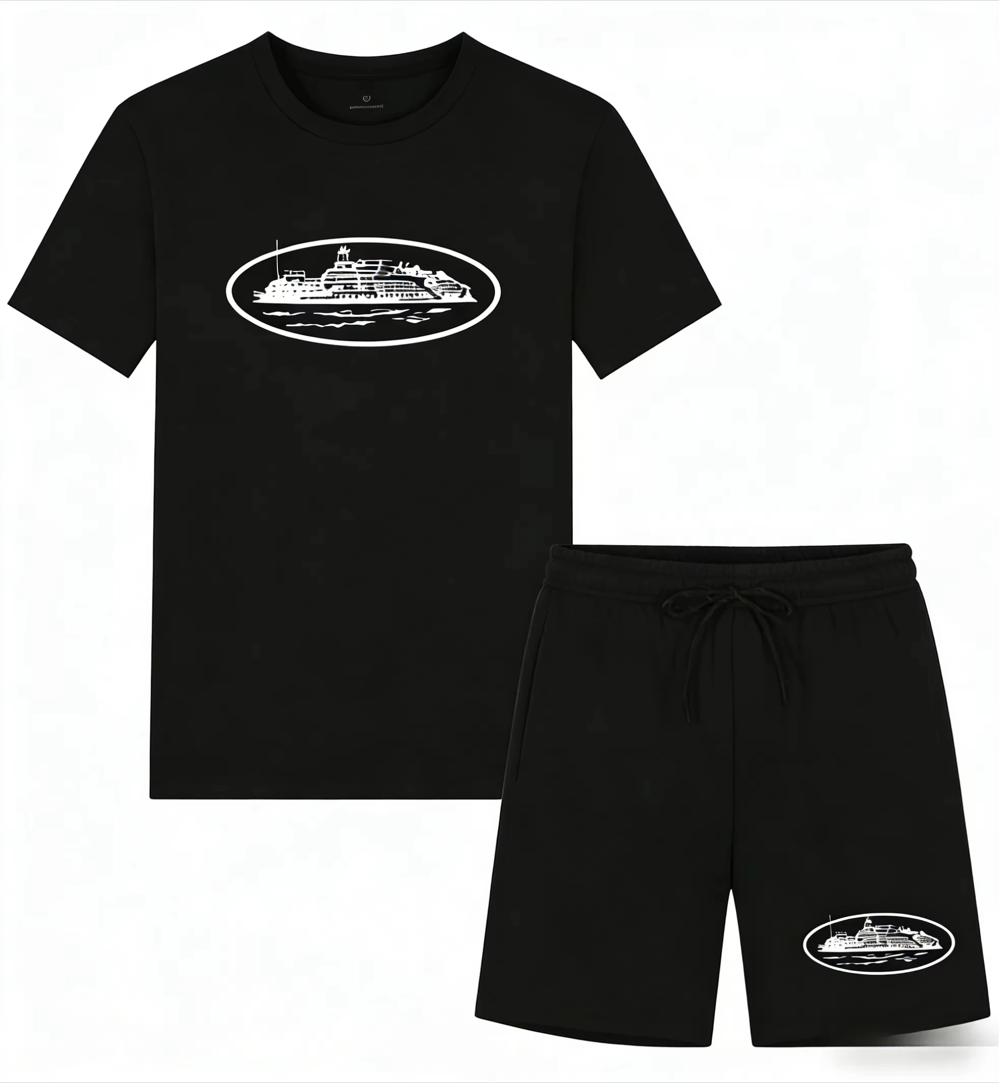 เสื้อยืดและกางเกงขาสั้นพิมพ์ลา - Mens Fashion Clothes บทวิจารณ์และราคา