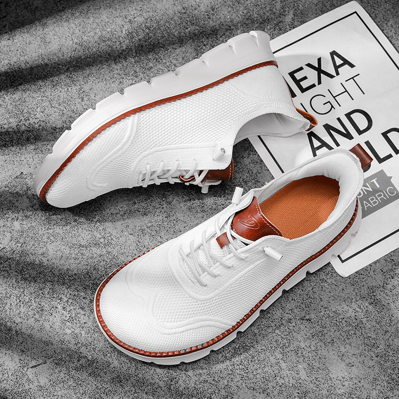 รองเท้าผู้ชายทรงกว้าง สไตล์ลำล - Casual Sneakers Men บทวิจารณ์และราคา